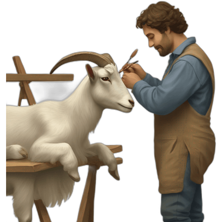 Guillermo Rauch painting a goat emoji