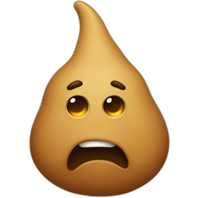 Expressionless poo emoji