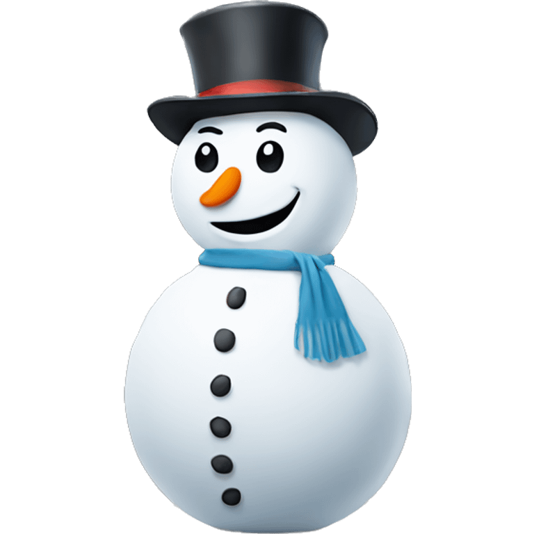 Snowman at bank emoji