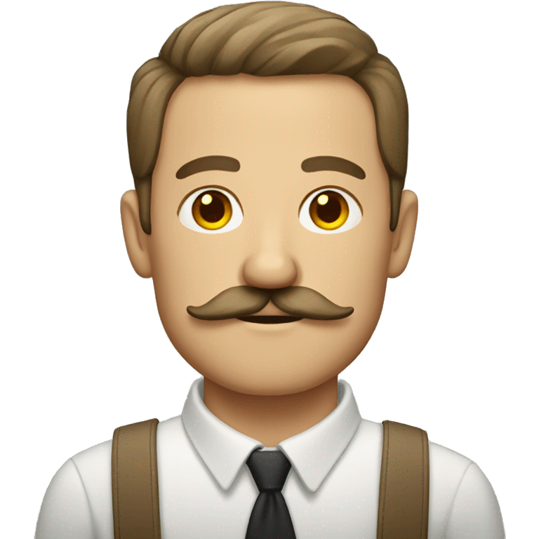 german man with square mustache emoji