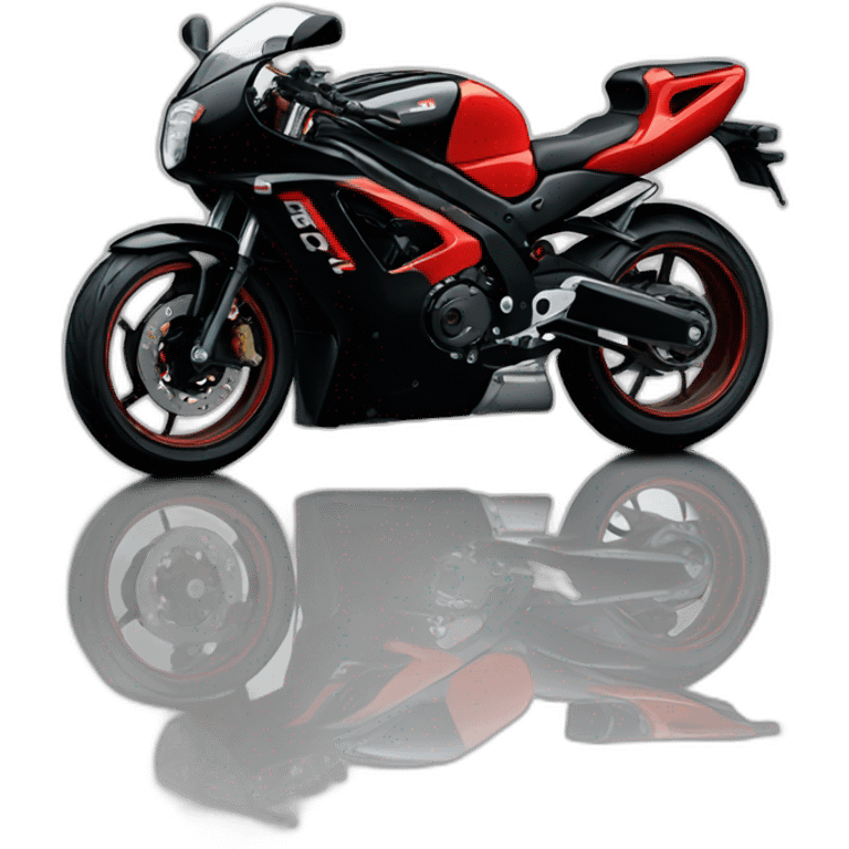 Black and Red Gsxr 1100 from 1986 emoji