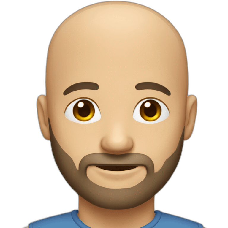  bald man with beard  emoji