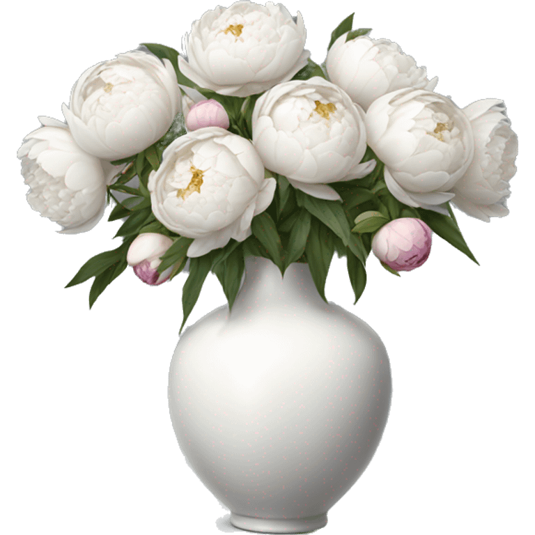 Realistic-white-modern-vase-with-peonies emoji