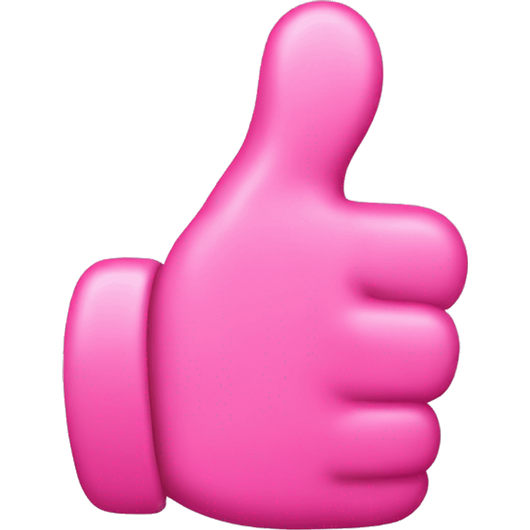 Pink thumbs up  emoji