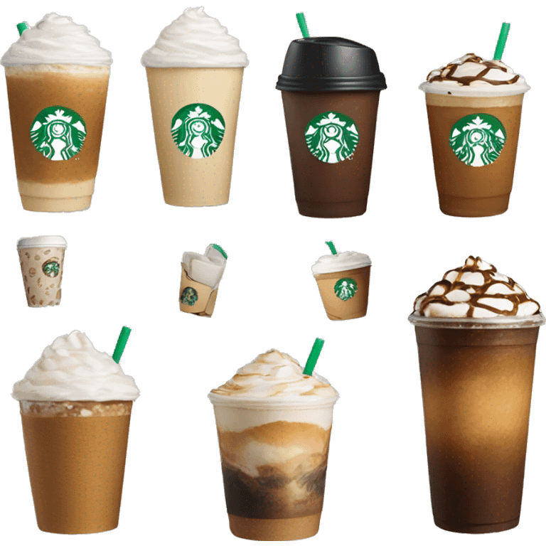 Новогоднее кофе Starbucks emoji