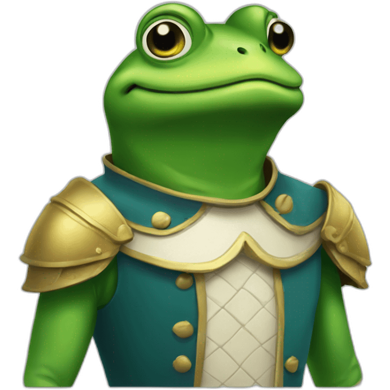 Une grenouille chevalier emoji