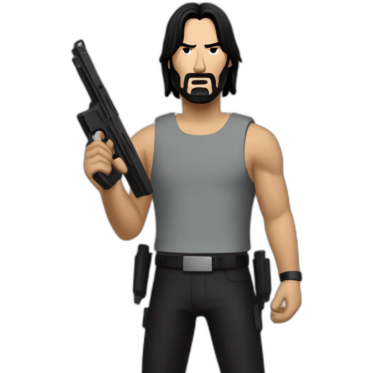 John wick with guns emoji