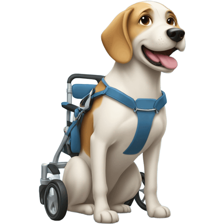 Dog in a wheelchair emoji