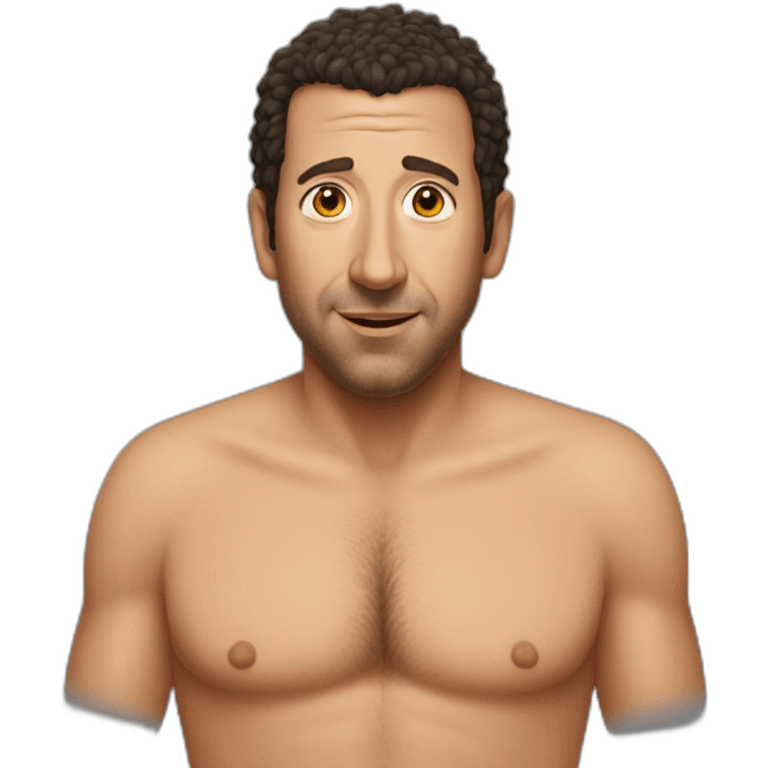 Adam Sandler with no clothes emoji