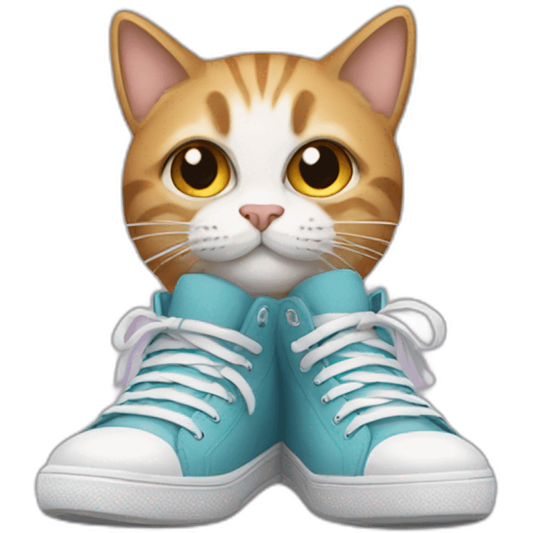 Cat in sneakers emoji