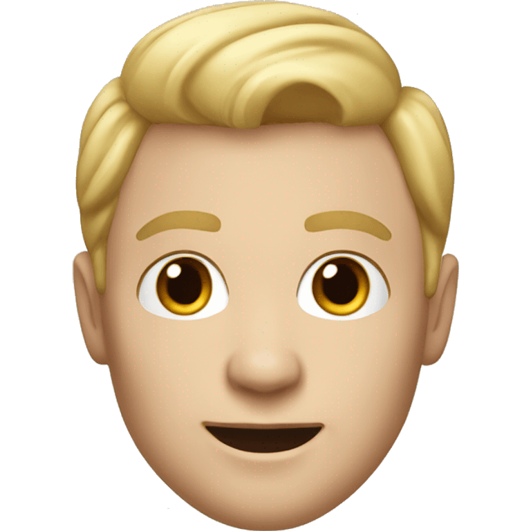 blonde memoji man, ultra realistic emoji