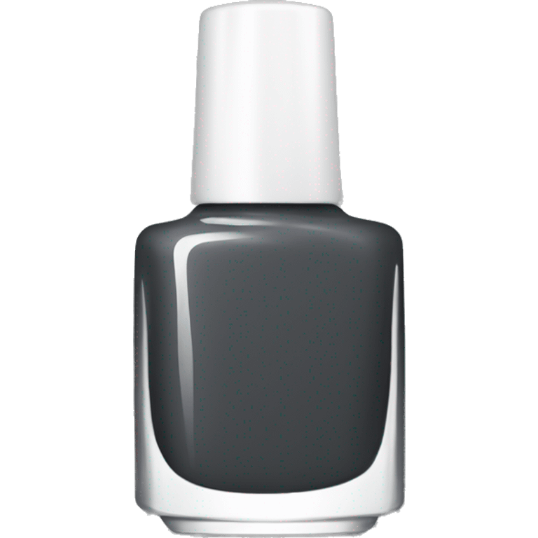 Dark grey nail polish bottle emoji