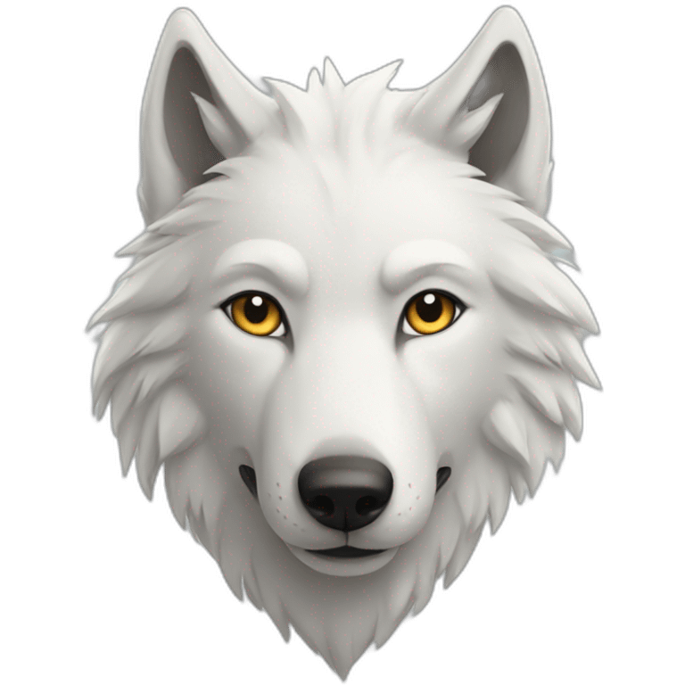 white wolf emoji