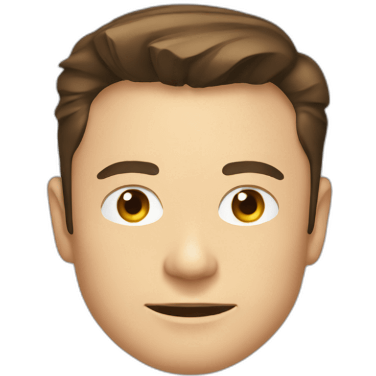 elon musk front face emoji