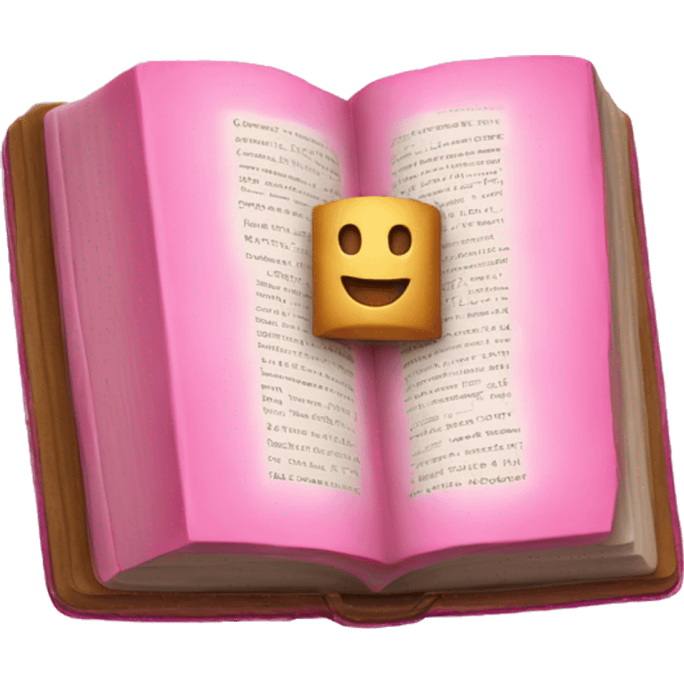 A pink bible  emoji