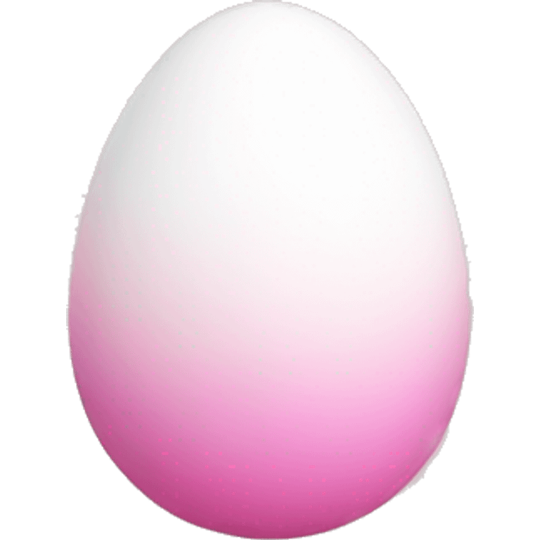 easter light pink white egg gradient emoji