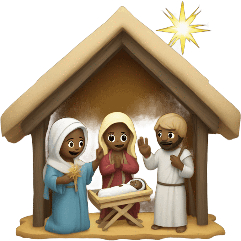 Nativity scene emoji