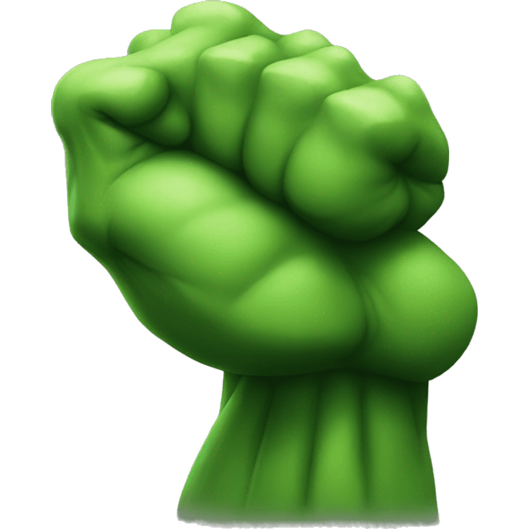 Green muscle bicep emoji