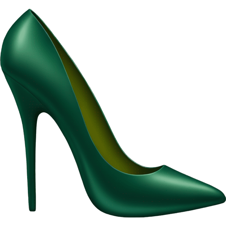 Dark green stiletto  emoji