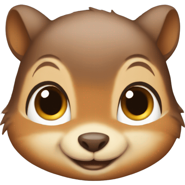 cute squirrle face emoji