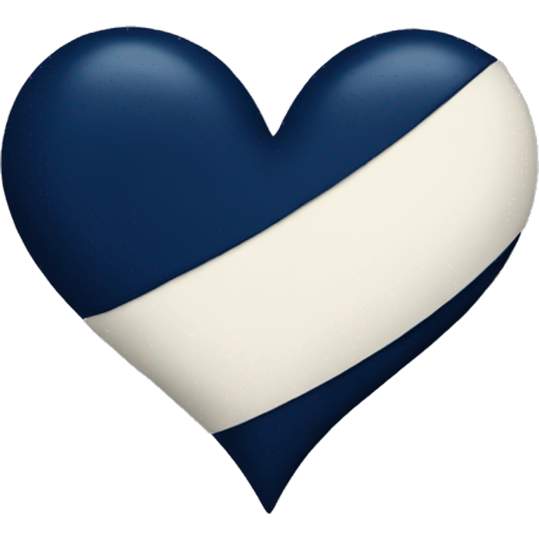 NAVY BLUE HEART  emoji