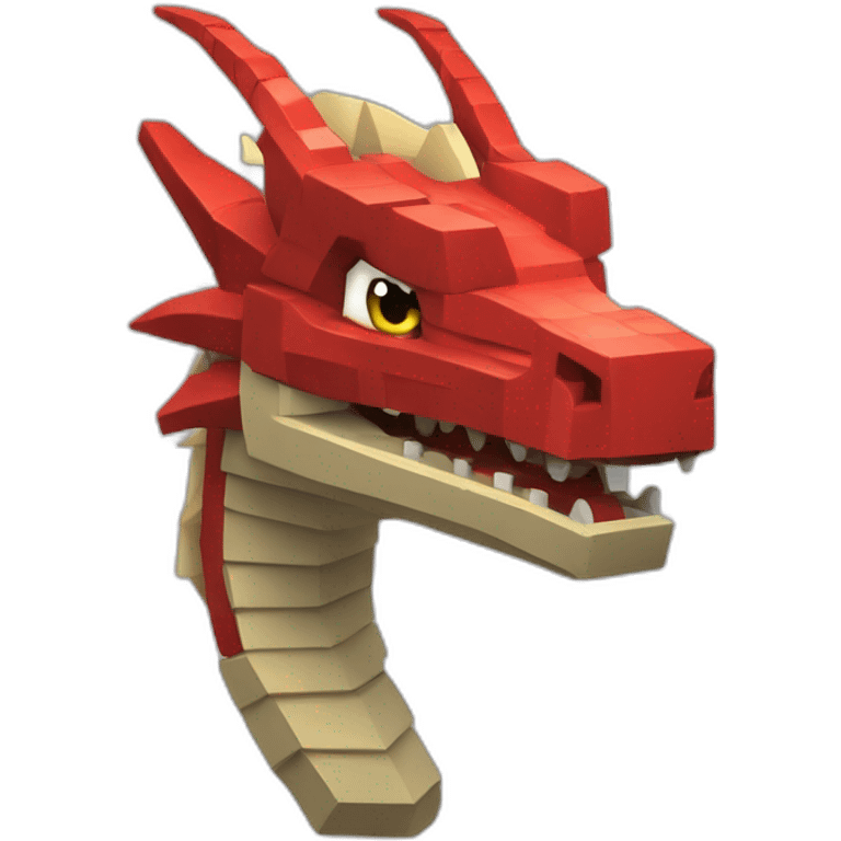 head crania lRed dragon Minecraft delegate emoji