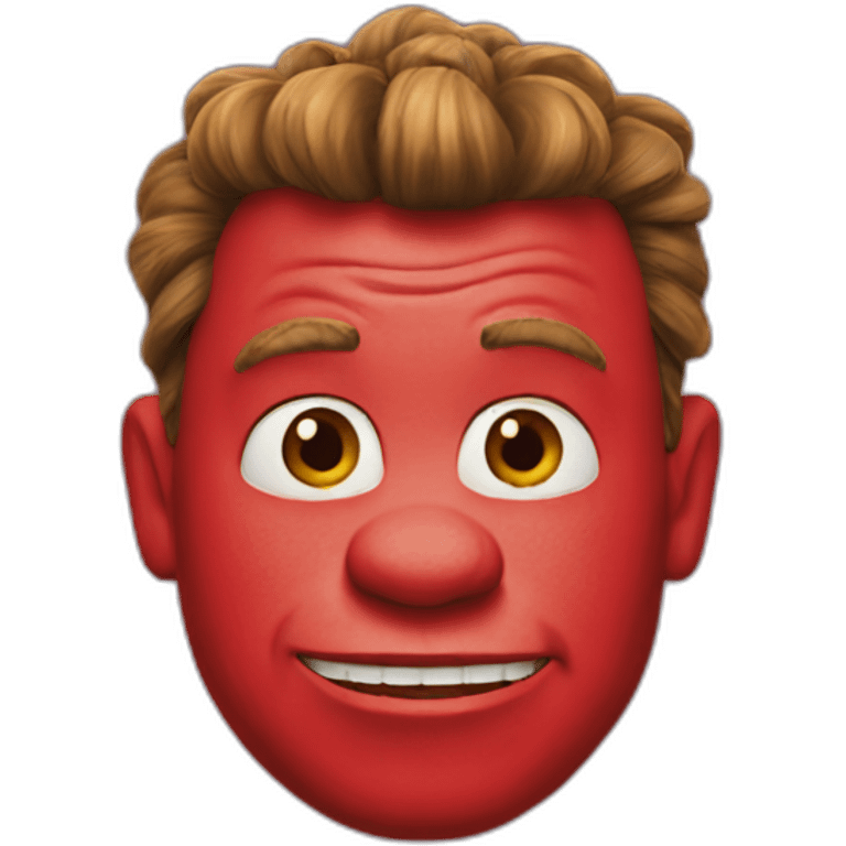 red-shrek emoji