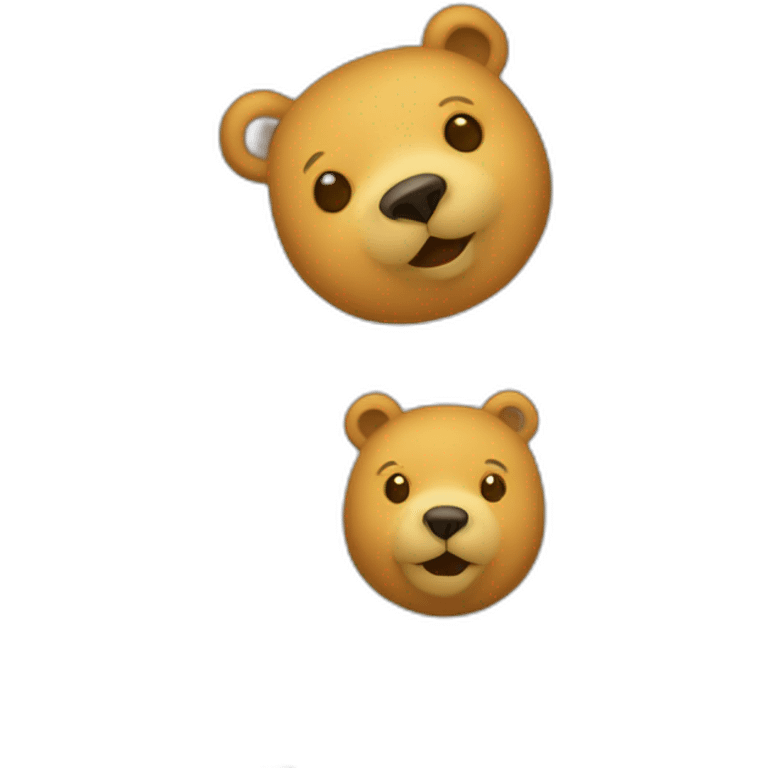 Bear with gold bars emoji