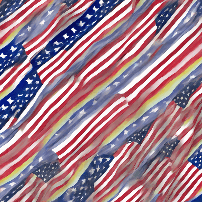 Rainbow American flag ￼ emoji