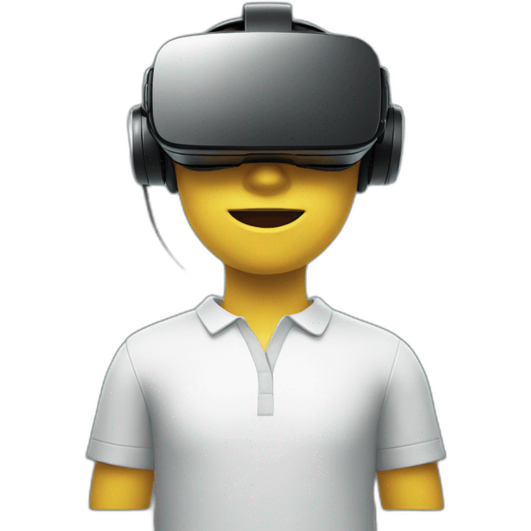 vr human with remote emoji