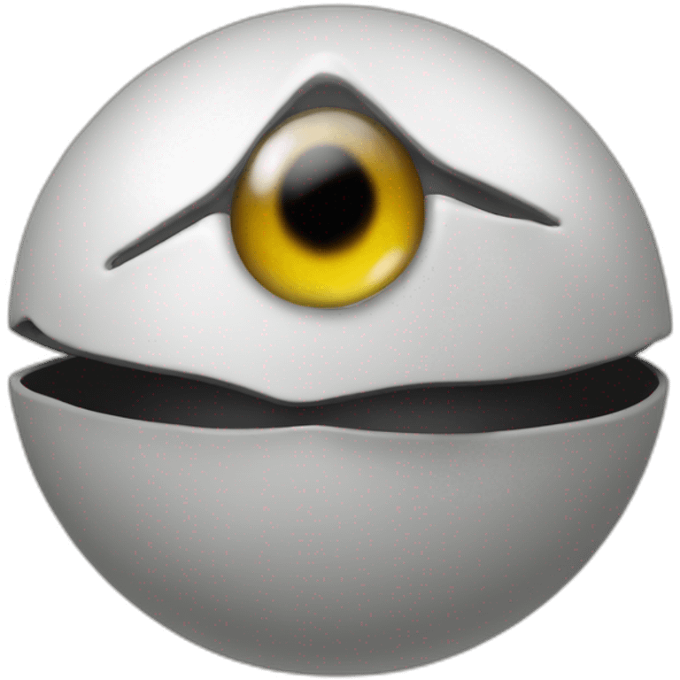 3d sphere with a cartoon Drowned skin texture with Eye of Horus emoji