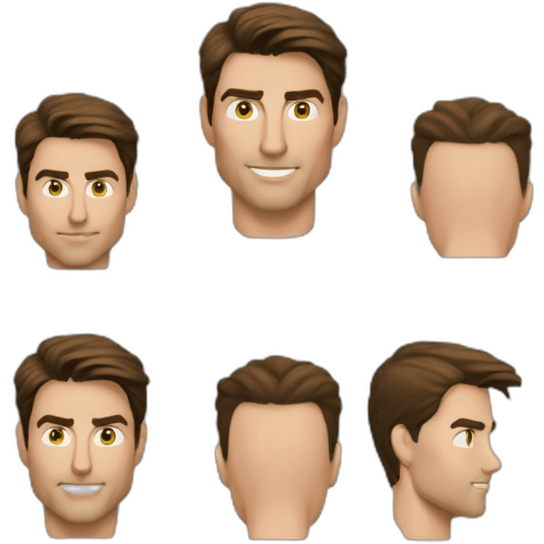 Men, Tom Cruise, cuerpo entero, Apple, 40 years old, 120 kilos, 1.90 m hight emoji