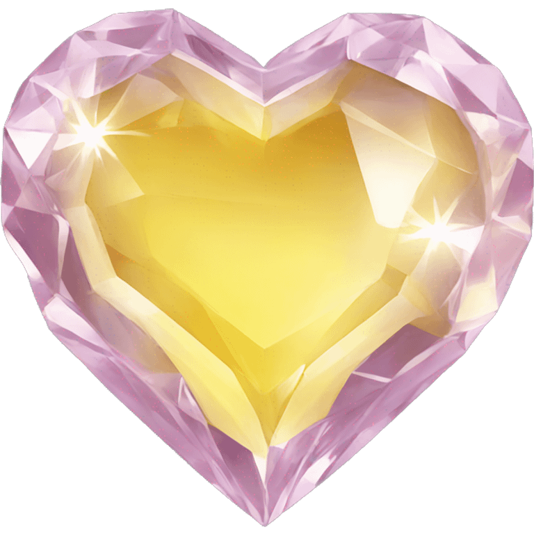 yellow crystal heart emoji