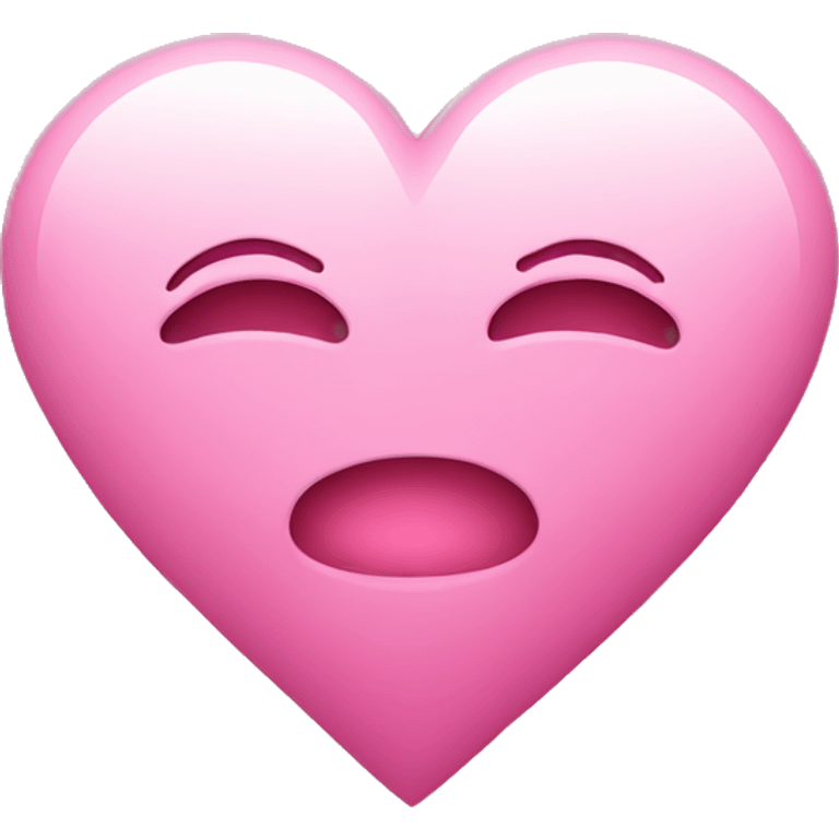 heart with a T inside in pink emoji