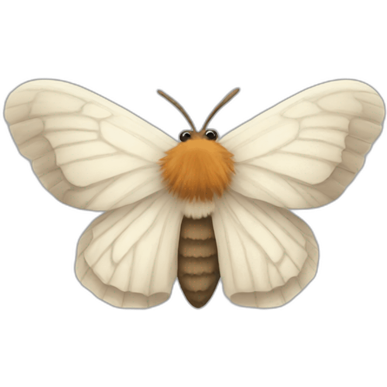 Fluffy moth emoji