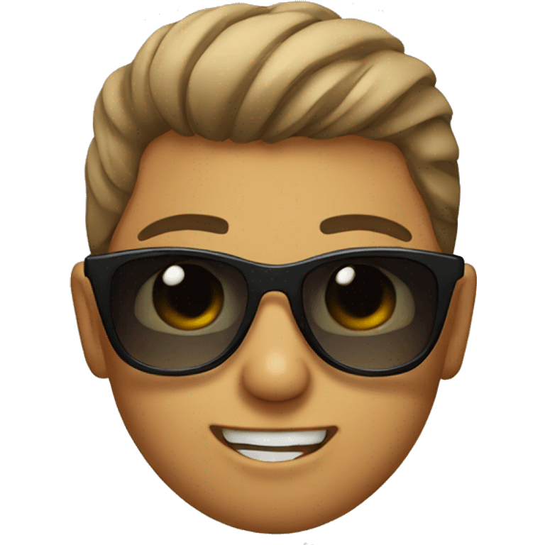 Boy with sunglases emoji