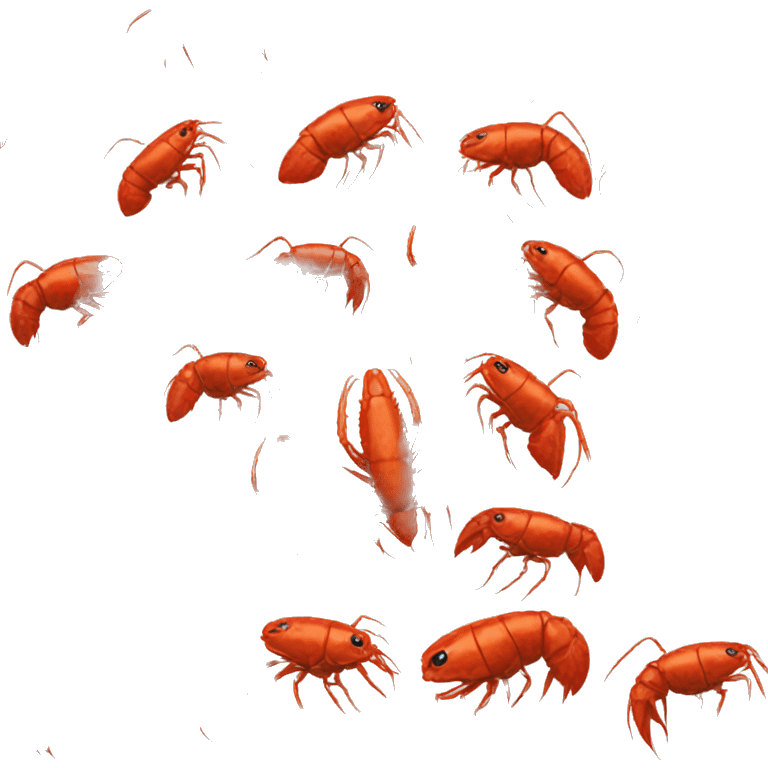 one crayfish emoji