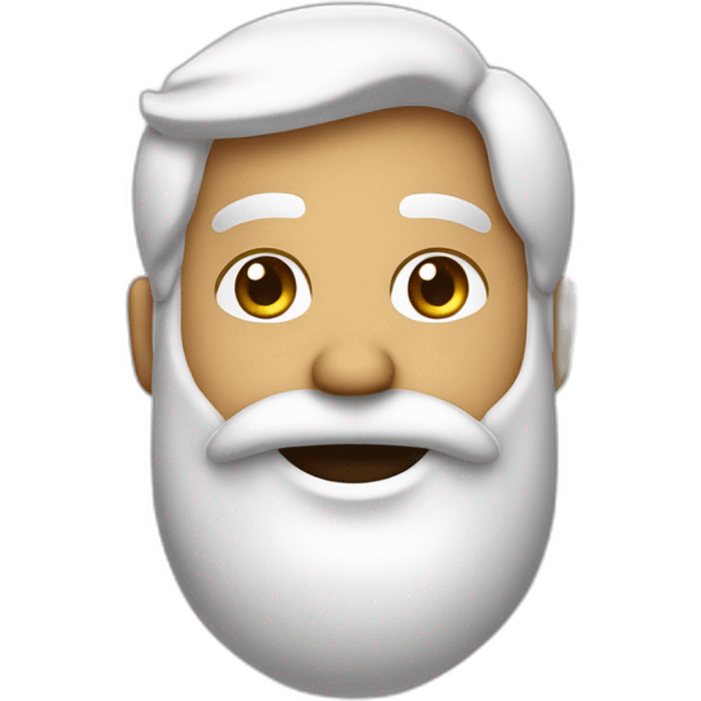 hombre blanco de pelo negro con barba feliz cumpleañero emoji