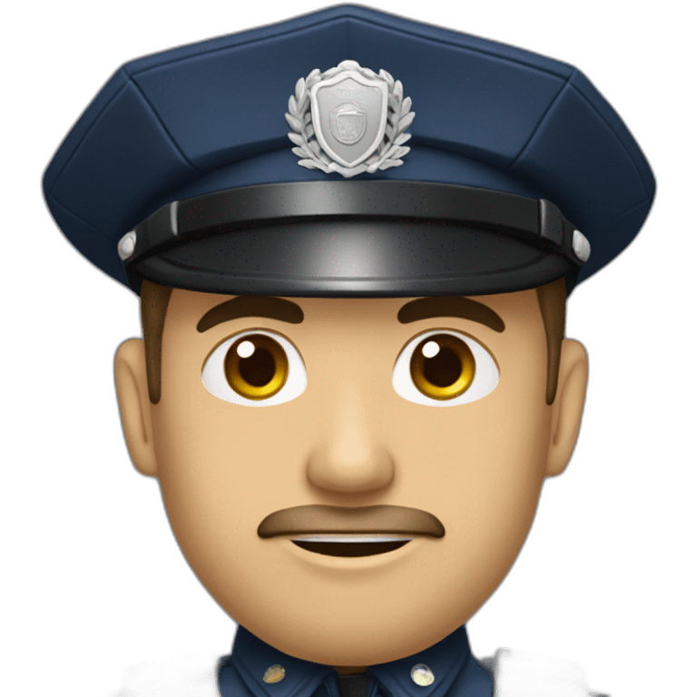 Policier qui tabase quelqun emoji