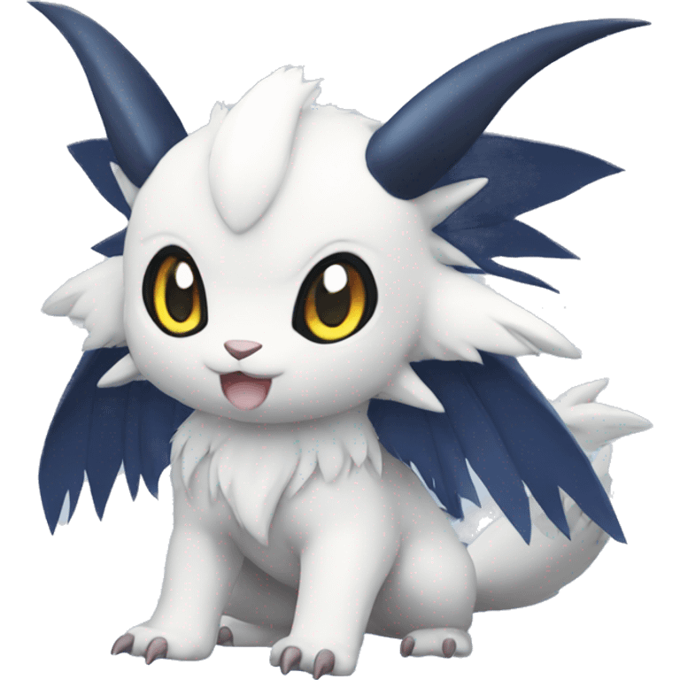 Cute Cool Kawaii Baby Nargacuga-Absol-Pokémon Full Body Detailed High Quality emoji