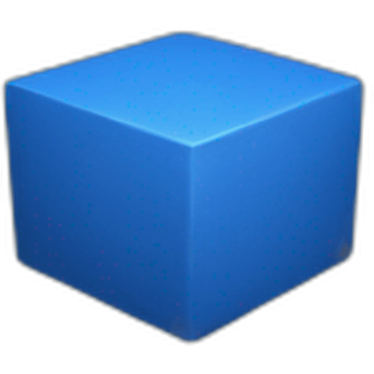 blue cube emoji