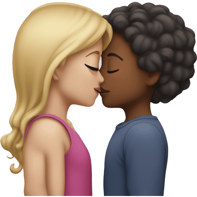 Girls kissing emoji