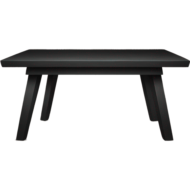 wooden black table emoji