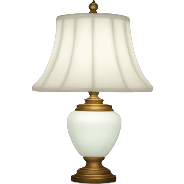 White Tiffany lamp emoji