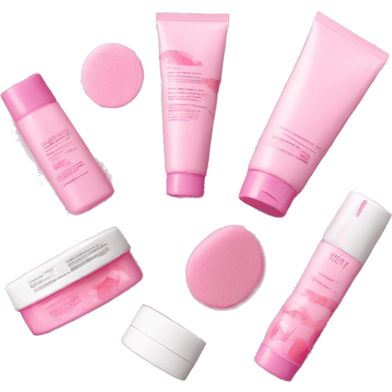 pink skincare kit emoji