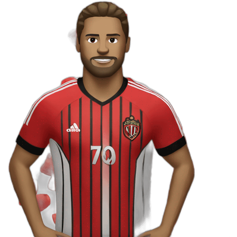 Símbolo do time do Flamengo emoji