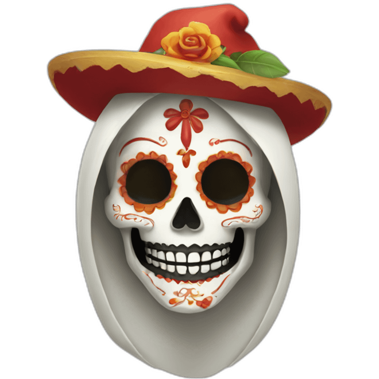 santa muerte smiling emoji