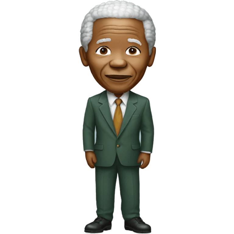 Nelson Mandela standing emoji