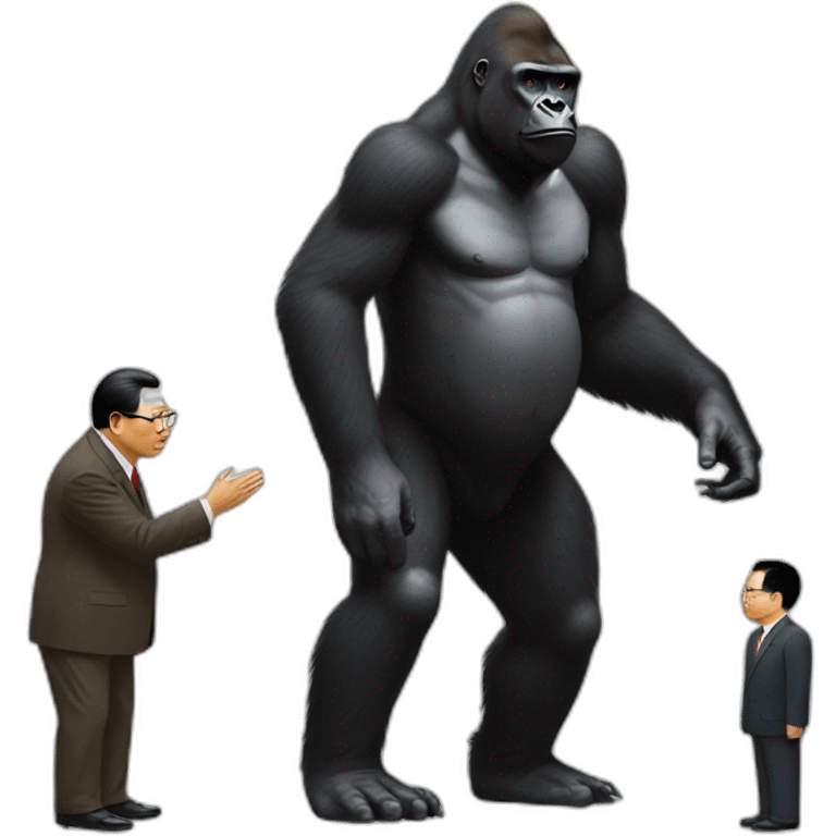 Gorilla meeting Kim yong un emoji