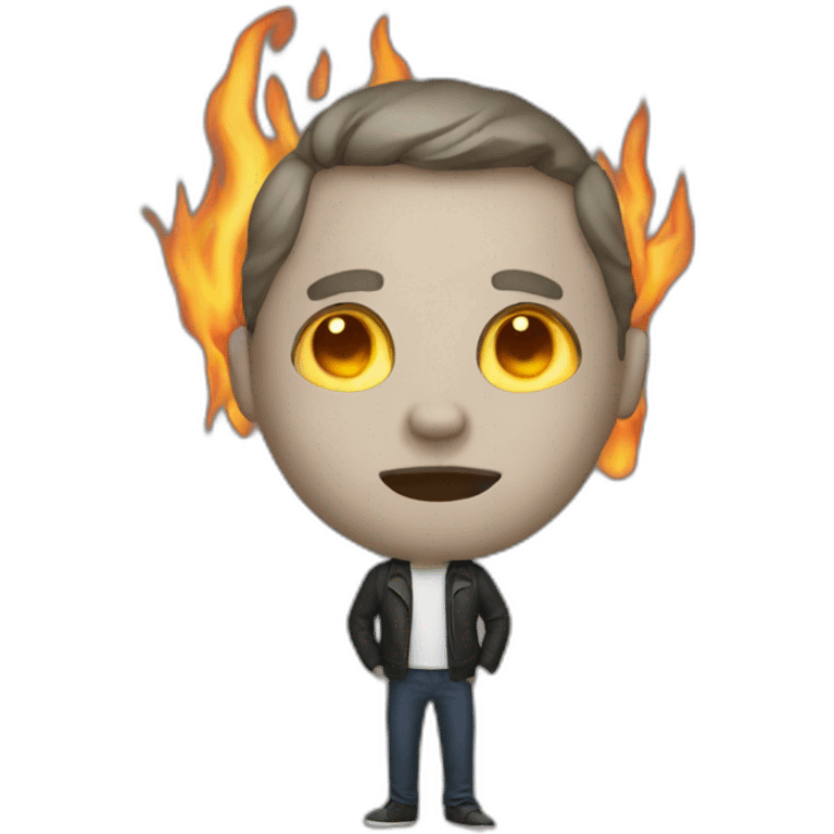 burning programmer emoji